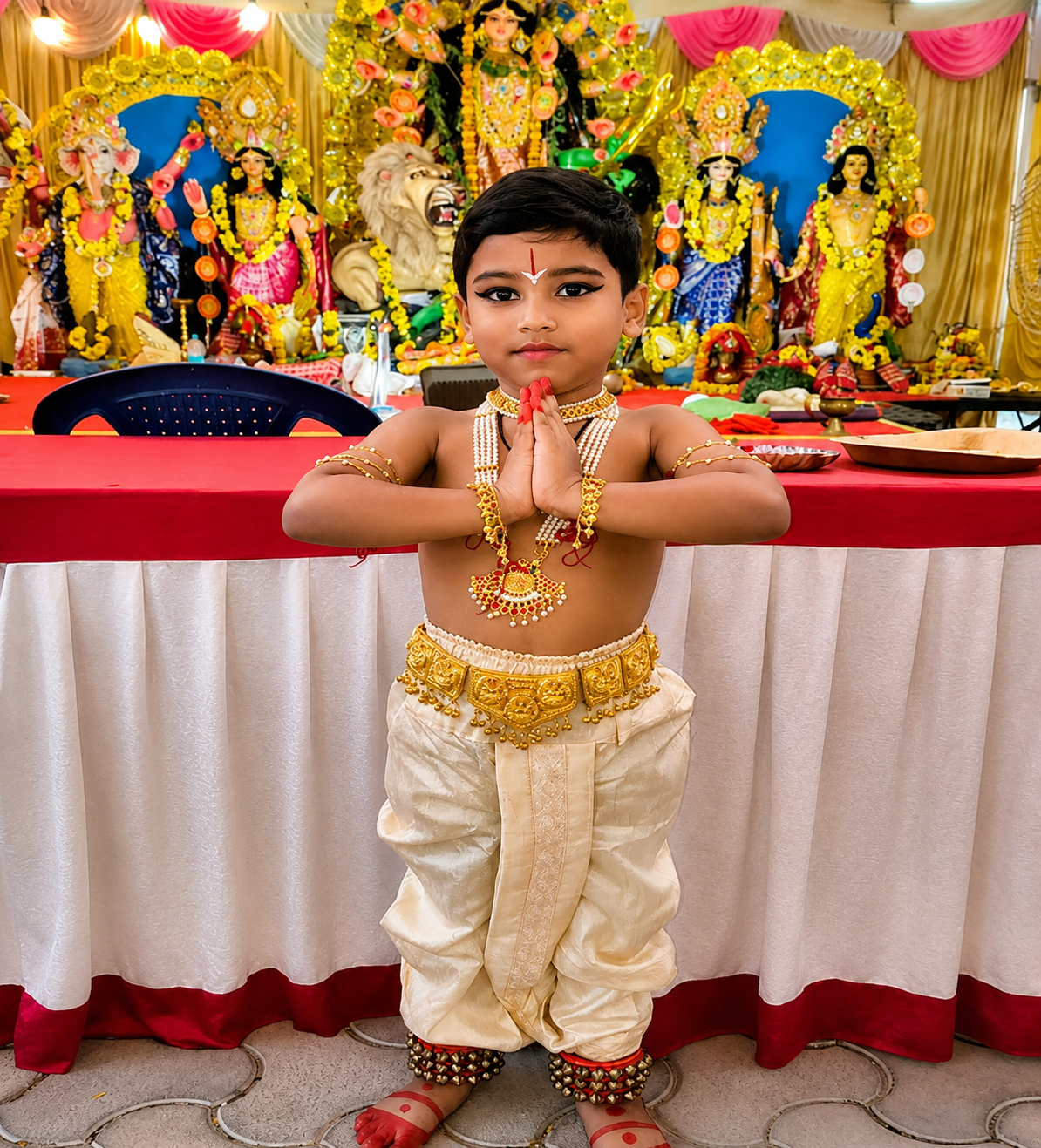 Close expressive Bharatanatyam portrait highlighting abhinaya